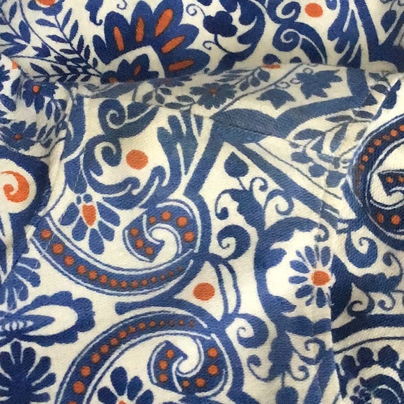 Boho Sundance hoodie 3/4 sleeve zip up Blue - Picture 8 of 8